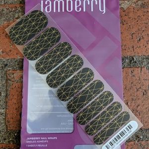 🎉3 for $7🎉 Black and Gold Jamberry Nail Wraps
